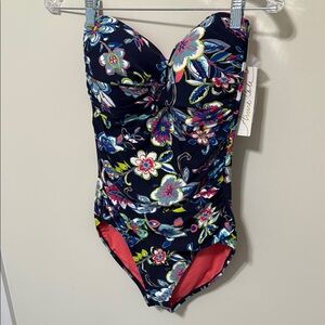 Anne Cole Women’s Multi-Color One Piece Swimsuit w/Strap / Size 14 / Brand NWT